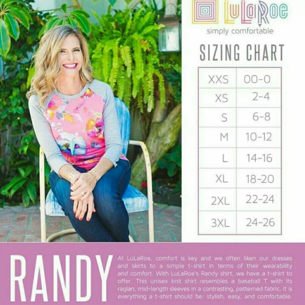 Lularoe Randy Baseball Shirt - Picture 8 of 8